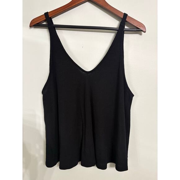 Free People Tops - Free People Intimately Black Ribbed Swing Tank – Women’s Large
